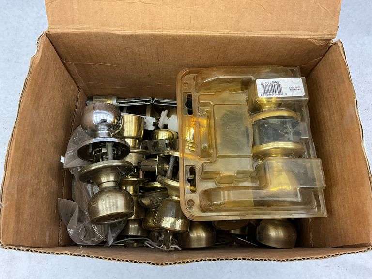 Box Lot of Various Door Knobs