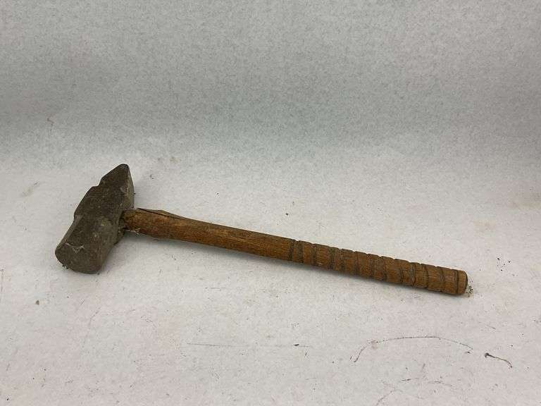 Hand Forged Hammer with Wood Handle
