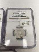 Graded Jefferson Nickels: 1939-P, 1963, 1967, 2005-S, 2010-S
