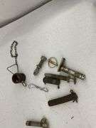 Mixed Lot of Shackles, Pins, and Hardware in Bucket
