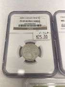 Graded Jefferson Nickels: 1939-P, 1963, 1967, 2005-S, 2010-S