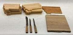 Wooden Montana Shaped Boards with Knives