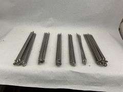 Lot of Metal Wire Stakes with Hooked Ends