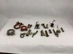 Mixed Lot of Shackles, Pins, and Hardware in Bucket