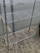 Chrome Wire Shelving Unit