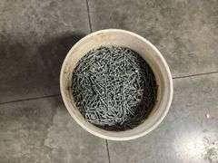 Five Buckets of Assorted Nails