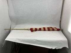 Set of Three Signal Flags with Wooden and Metal Poles