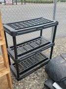 3-Tier Plastic Shelving Unit