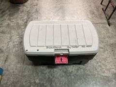 Camping Gear in Storage Container