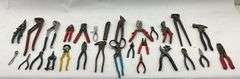 Large Lot of Various Pliers, Cutters, and Hand Tools
