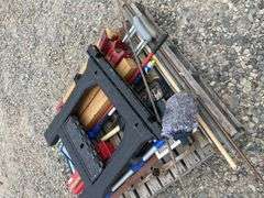 Pallet of Assorted Tools and Supplies