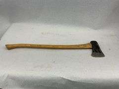 Two Axes with Wooden Handles