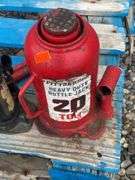 Pittsburgh 20-Ton Heavy Duty Bottle Jack and Smaller Jack
