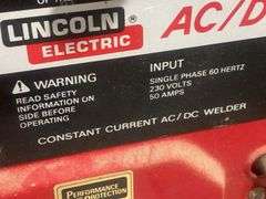 Lincoln Electric AC/DC Arc Welder Model AC/DC 225/125