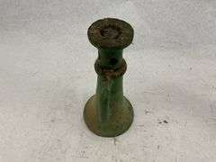 Pair of Green Painted Screw Jacks