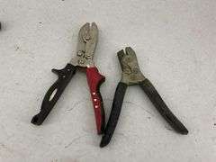 Mixed Lot of Assorted Hand Tools: Hammers, Pliers, Screwdrivers, and Chisels
