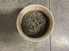 Five Buckets of Assorted Nails