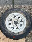 Pair of Trailer Tires and Wheels