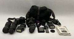 Nikon D200 and D80 Digital Camera Lot with Lenses and Accessories