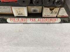 Vintage PIK-A-NUT PAK Assortment Display Cabinet