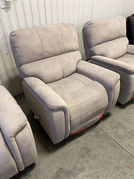 True Innovations Gray Fabric Manual Rocker Recliner