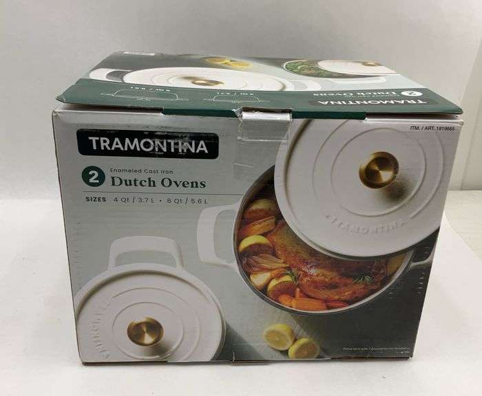 Tramontina Enameled Cast Iron Dutch Ovens - 4 Quart and 5.6 Quart, New