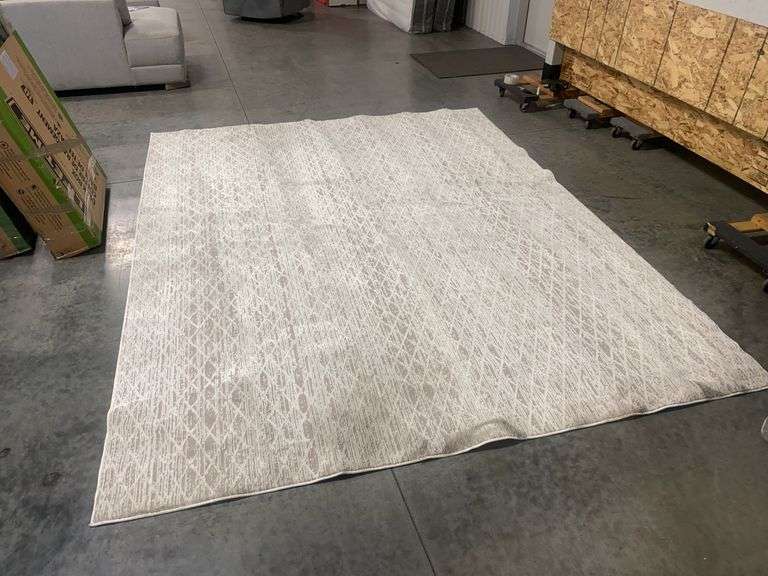 Nourison Reclaimed Area Rug, 7 ft 10 in x 9 ft 10 in Ivory Pattern
