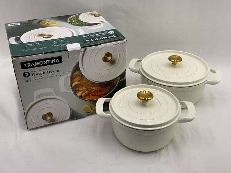 Tramontina Enameled Cast Iron Dutch Oven Set - Two Pieces