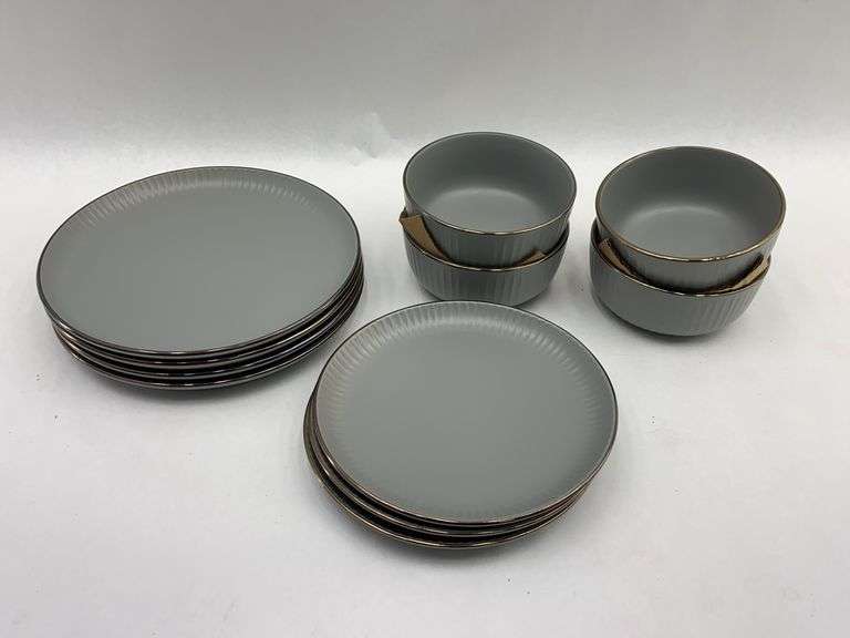 Safdie & Co. Stoneware Dish Set - Plates and Bowls