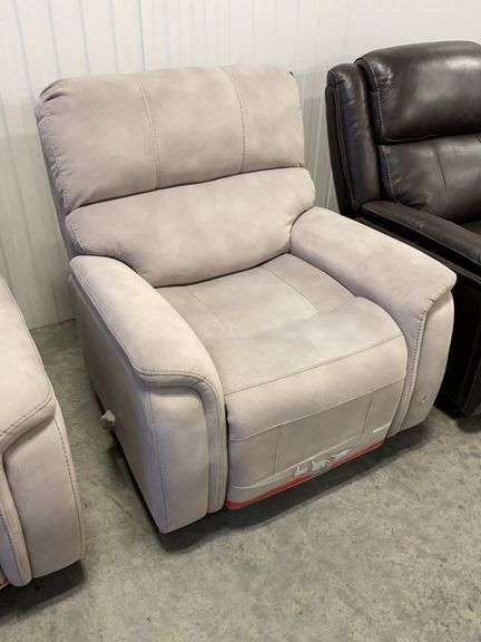 True Innovations Gray Fabric Manual Rocker Recliner