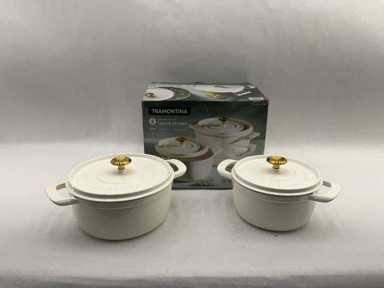 Tramontina Enameled Cast Iron Dutch Oven Set - 4 qt & 5.6 qt