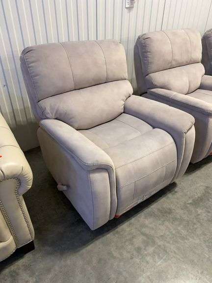 True Innovations Gray Fabric Manual Rocker Recliner