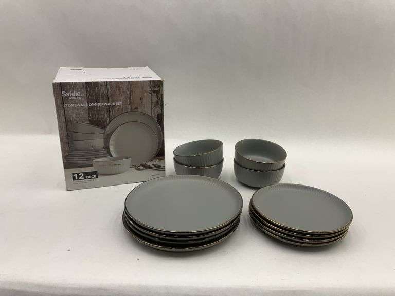 Safdie & Co. Inc. 12-Piece Stoneware Dinnerware Set