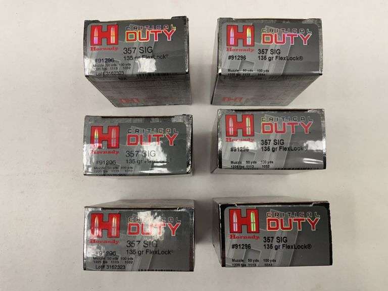 Hornady Critical Duty .357 Sig 135 gr FlexLock - 6 Boxes image
