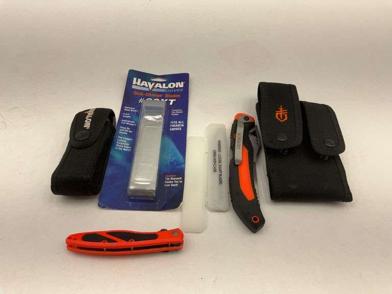 Havalon Piranta & Gerber Exchangeable Blade Knife Lot image