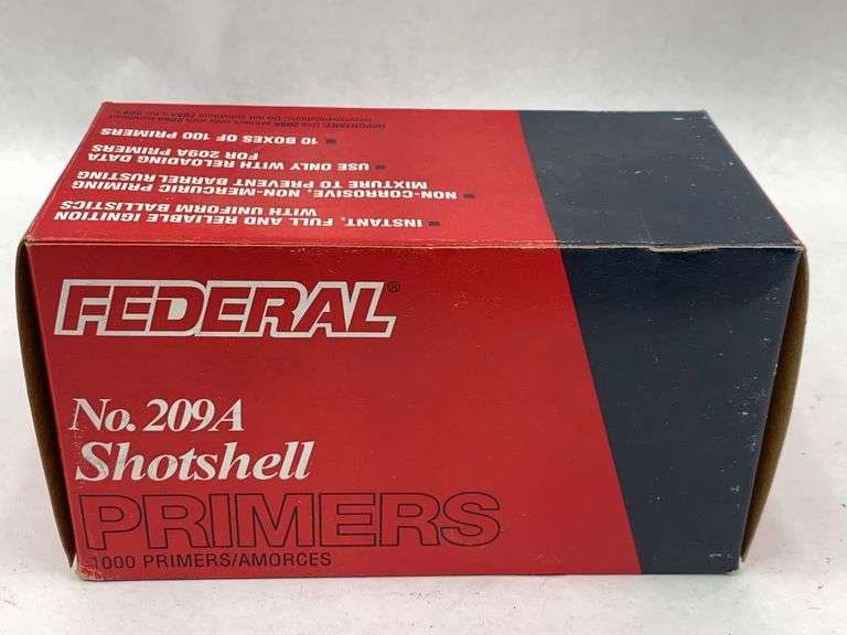 Federal No. 209A Shotshell Primers - 10 Boxes of 100 image