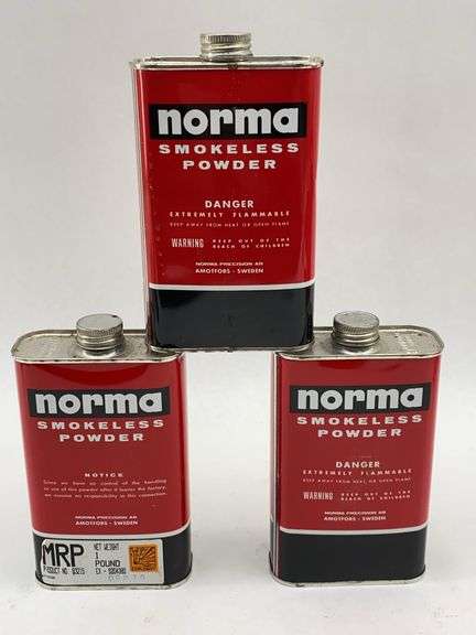 Three Norma Smokeless Powder - 16oz image