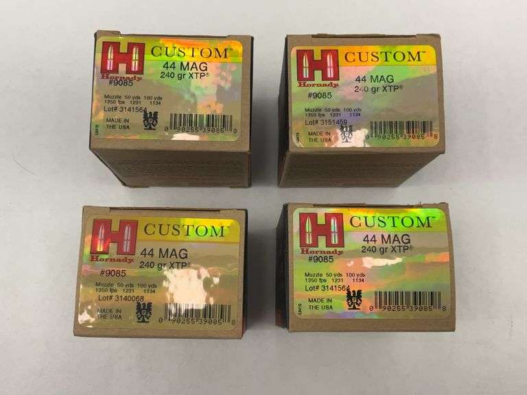 Hornady Custom 44 MAG 240 gr XTP Ammunition - 4 Boxes image