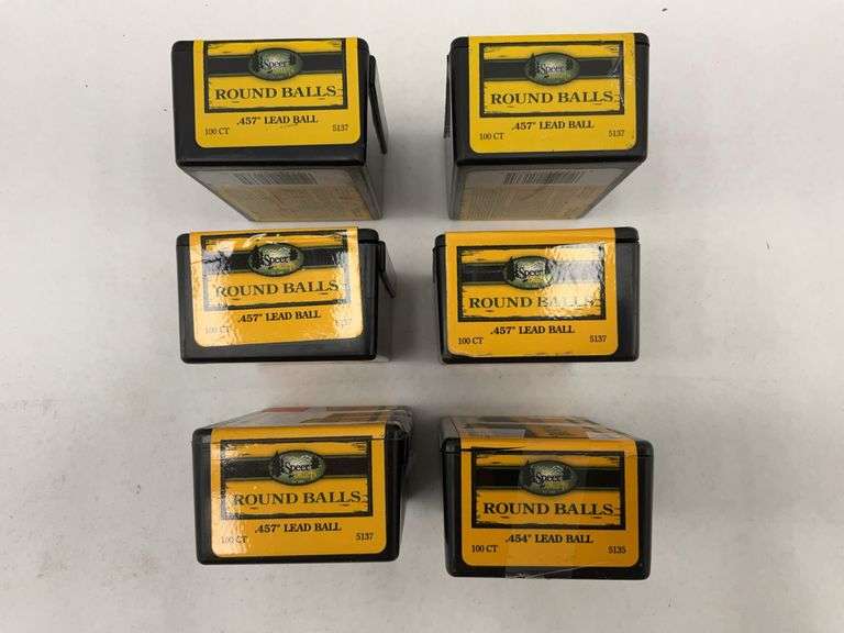 Speer Bullets .457" Lead Ball - Round Ball Ammo - 6 boxes image