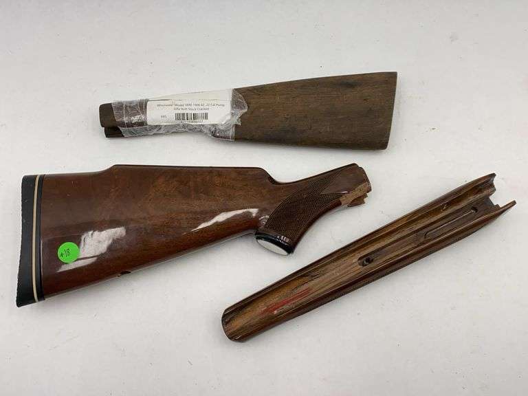 Winchester Model 1890 1906 62 .22 Cal Pump Rifle Stock and other stock and foregrip. image