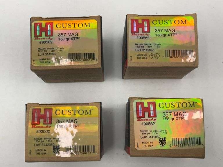 Hornady Custom .357 MAG 158 gr XTP Ammunition - 4 boxes image