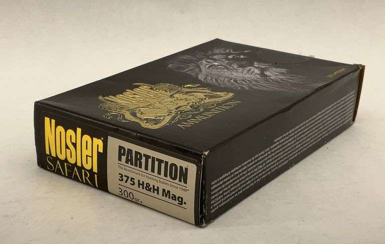 Nosler Safari Partition .375 H&H Mag Ammunition - 1 box image