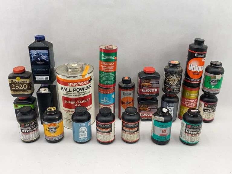 Collection of Reloading Powders: Hodgdon, Accurate, IMR, Hercules, VihtaVuori, and Alliant image