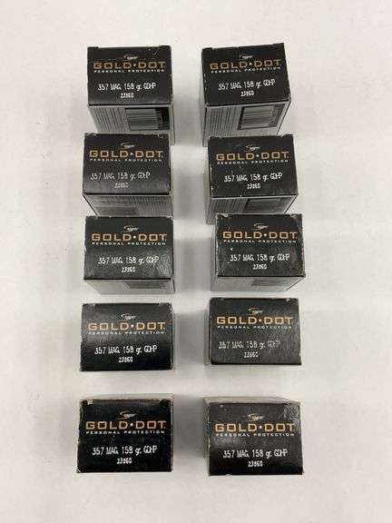 Speer Gold Dot .357 MAG 158 gr GDHP Ammunition -10 Boxes image