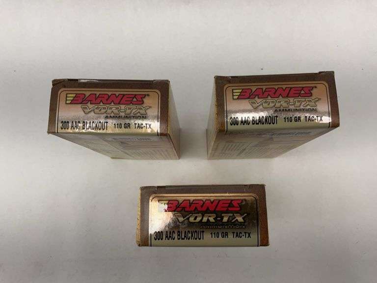 Barnes VOR-TX 300 AAC Blackout 110 GR TAC-TX Ammunition - 3 boxes image