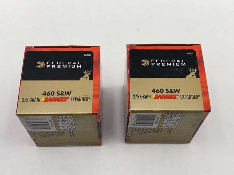 Federal Premium 460 S&W 275 Grain Barnes Expander Ammunition - 2 boxes image
