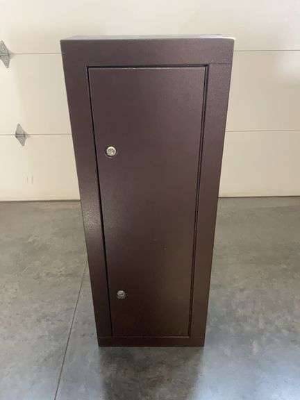 Brown Metal Gun Safe image