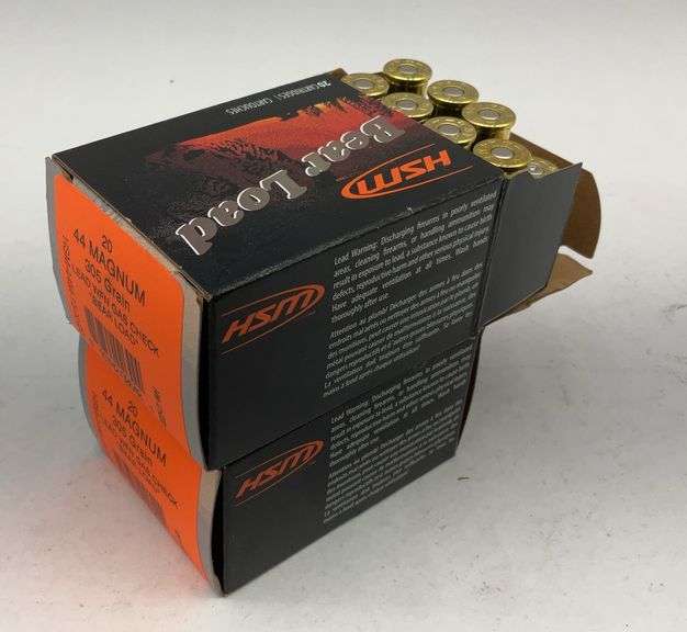 HSM .44 Magnum 305 Grain Lead WFN Gas Check "Bear Load" - 2 boxes image