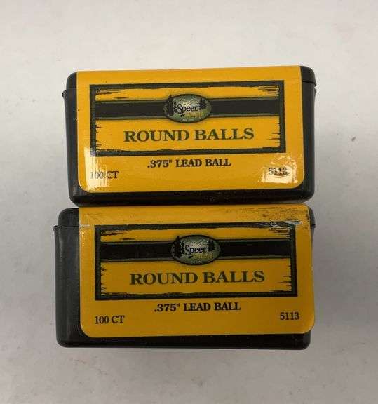 Speer .375" Lead Round Balls - 2 boxes image