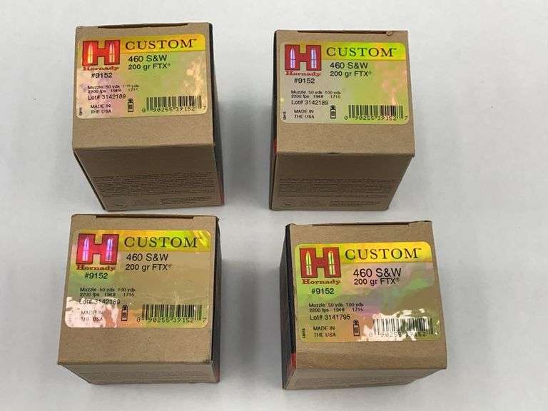 Hornady Custom 460 S&W 200 gr FTX Ammunition - 4 boxes image